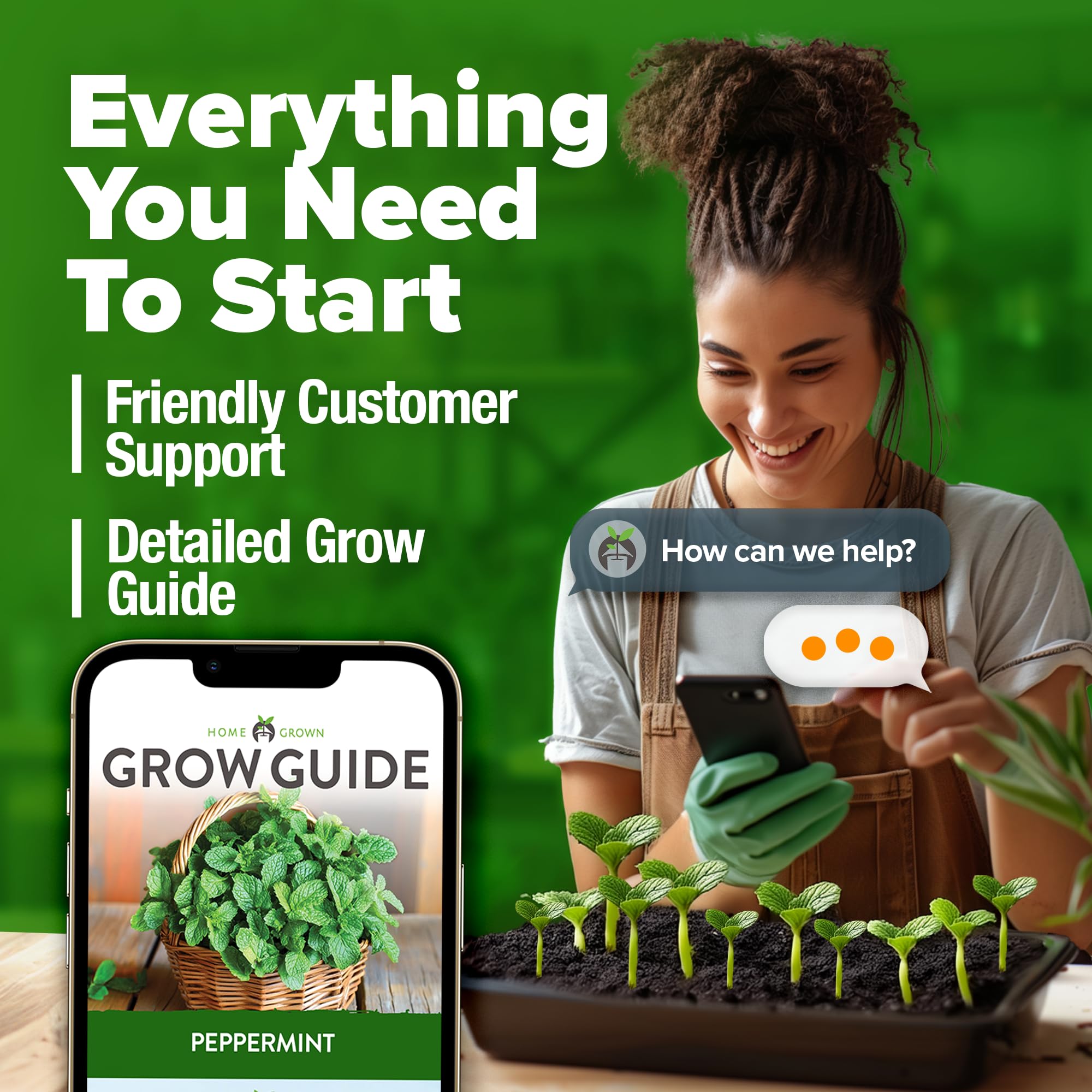 HOME GROWN peppermint aroma in a dish, enhancing beverages and desserts.