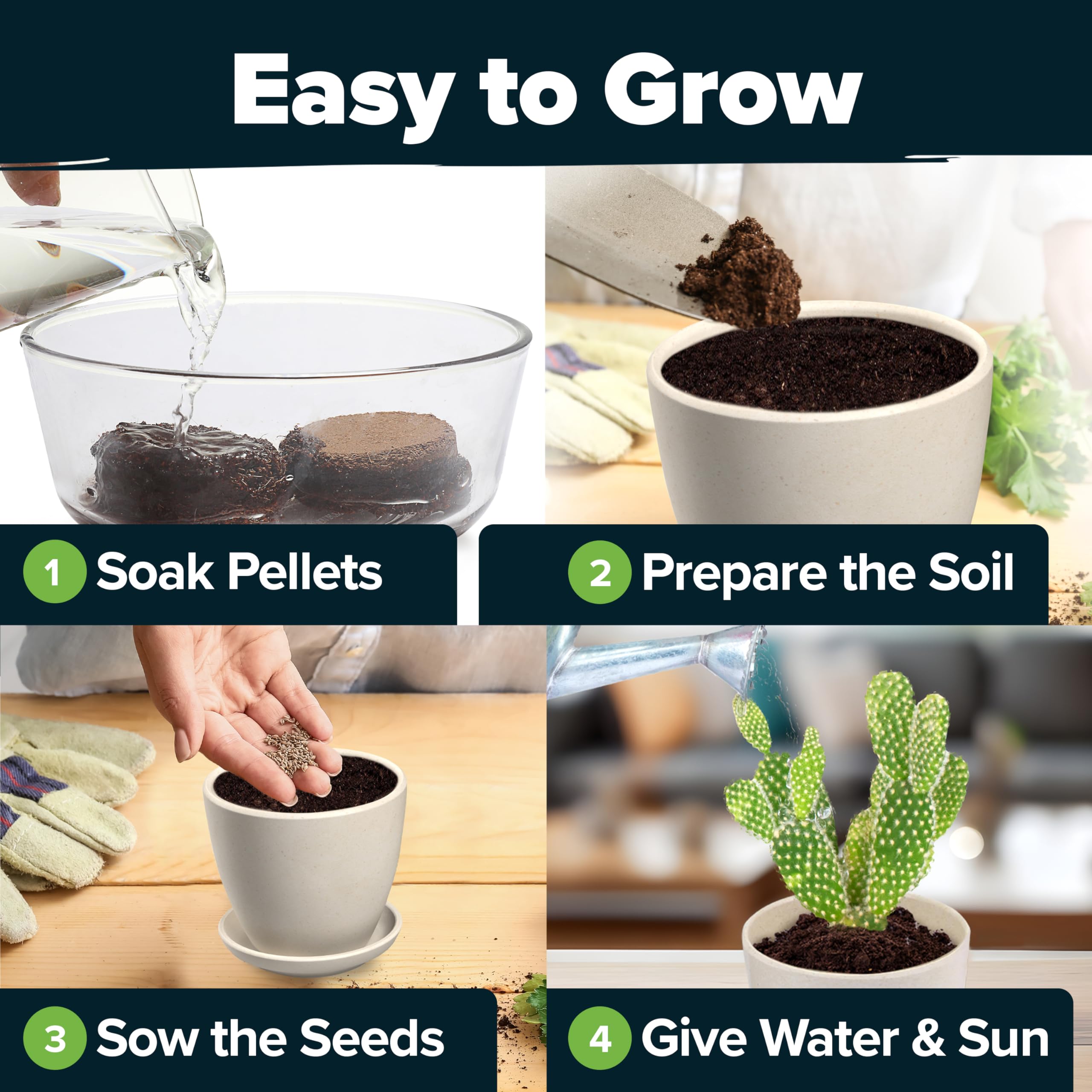 HOME GROWN planting soil and perlite for healthy drainage