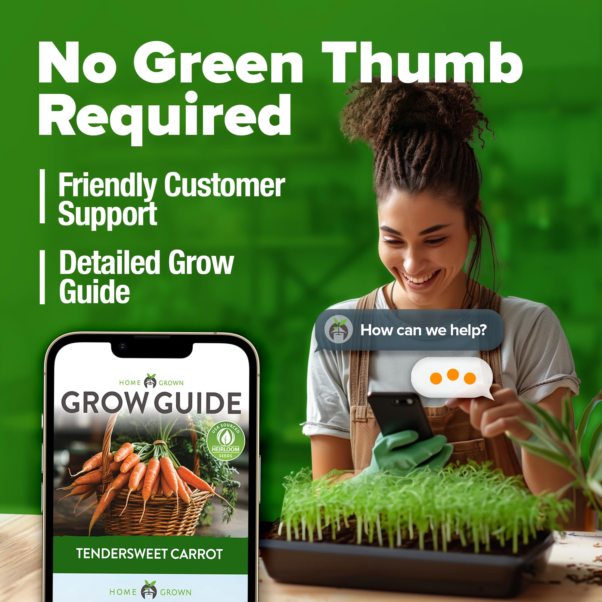 Ample seed count enables a bountiful harvest of coreless, sweet carrots.