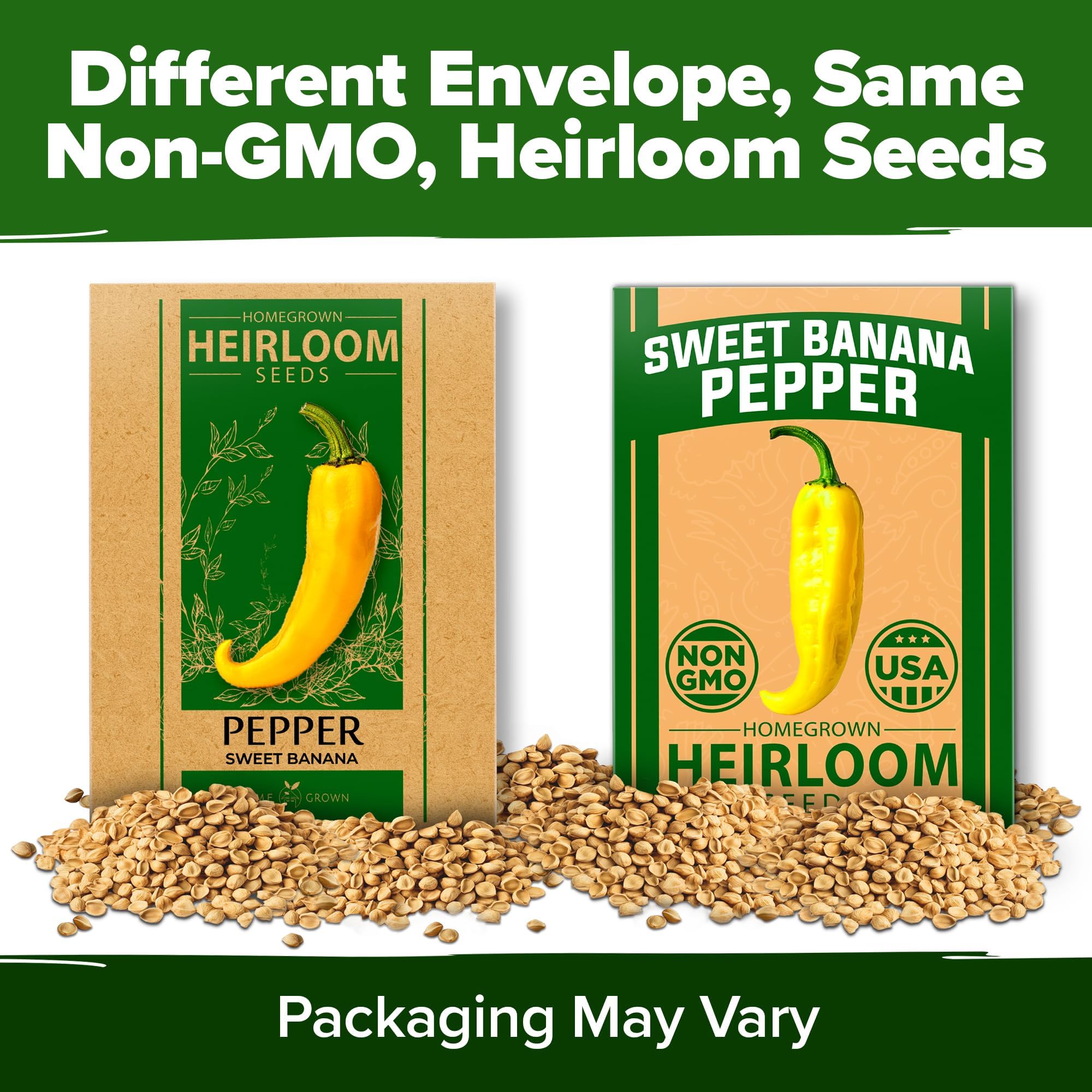 HOME GROWN USA-sourced heirloom seeds promoting sustainable, non-GMO gardening.