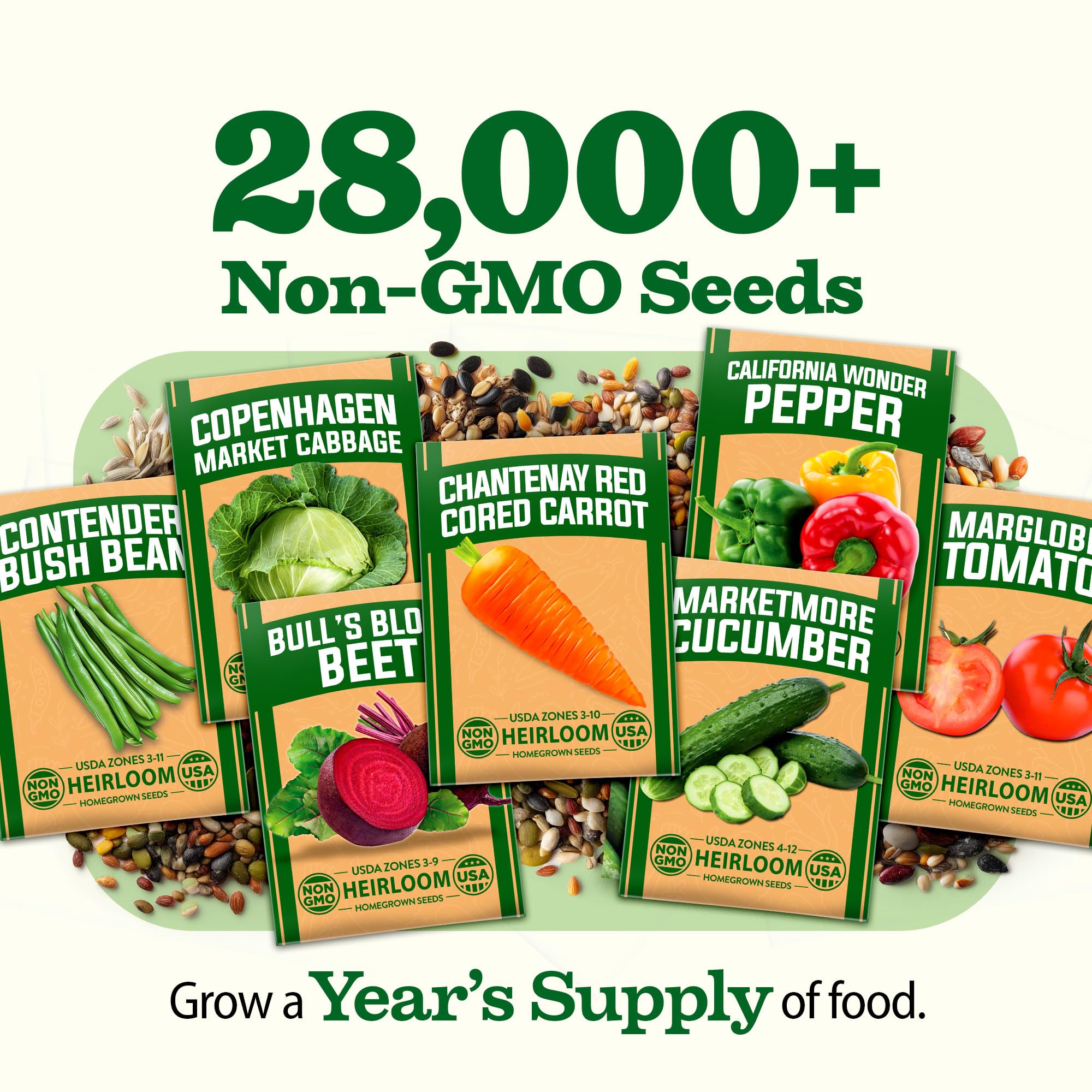 HOME GROWN vegetable seeds visual guide offers beginner-friendly germination tips.