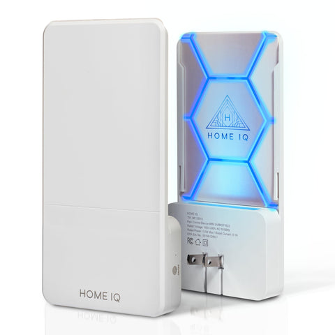 Home IQ indoor UV trap front view showing compact pest control design for homes