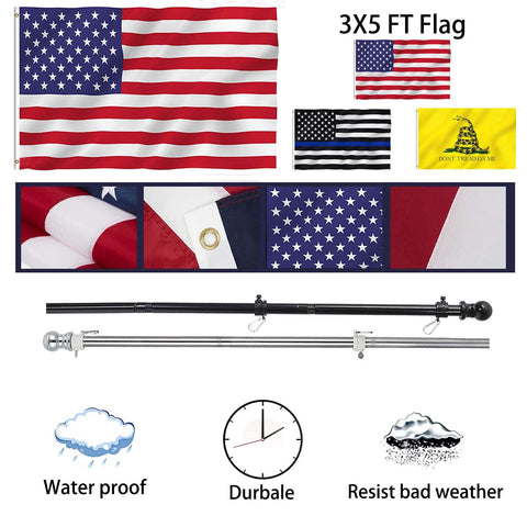 HOME RIGHT flagpole ring system enables smooth rotation and tangle-free display