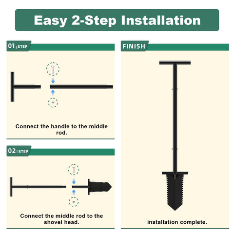 HOME RIGHT durable shovel resists bending under pressure.