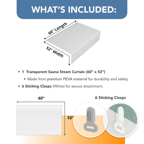 Home Sauna adhesive hooks enable quick, tool-free setup for your home spa.