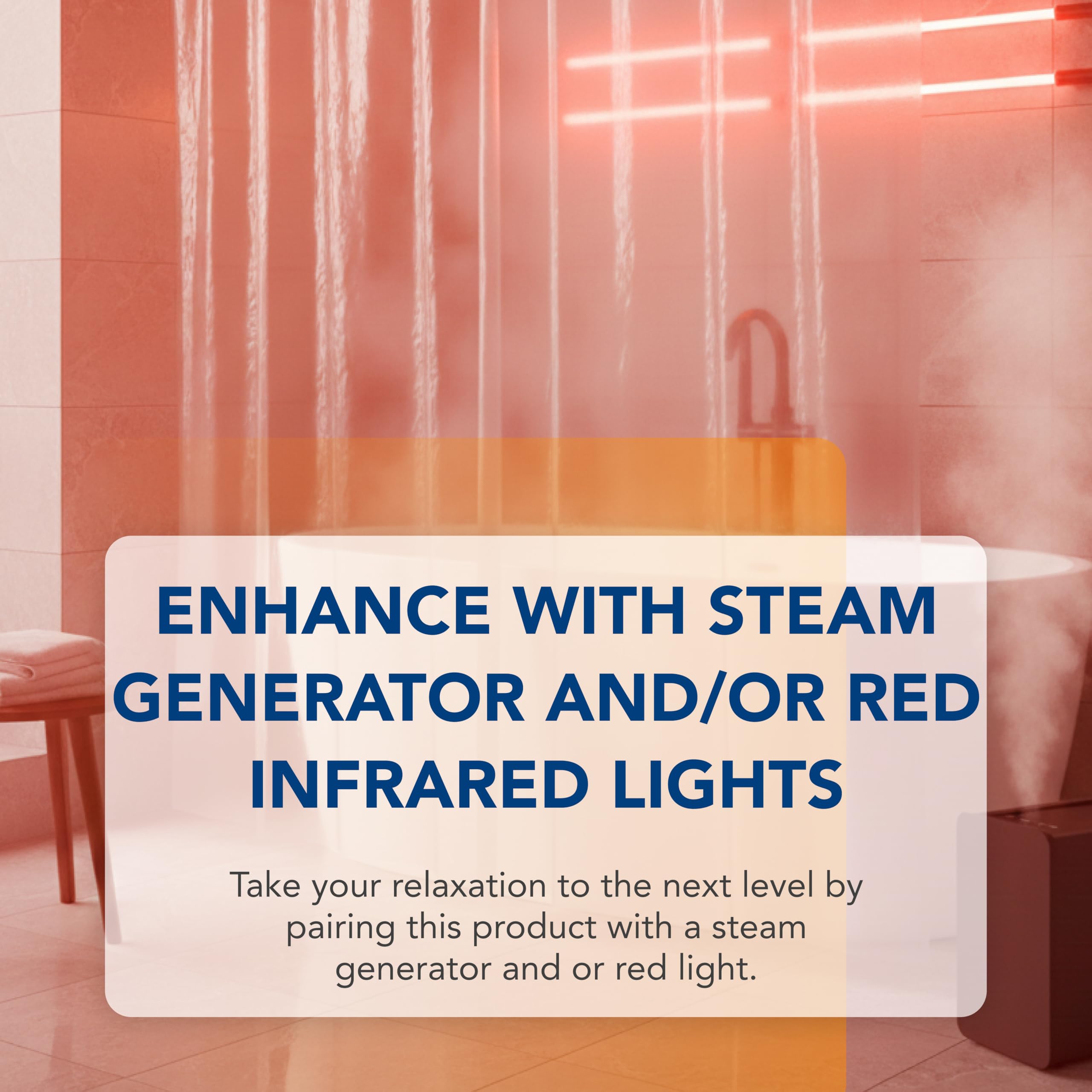 Home Sauna PEVA material resists moisture and odors during steam use.