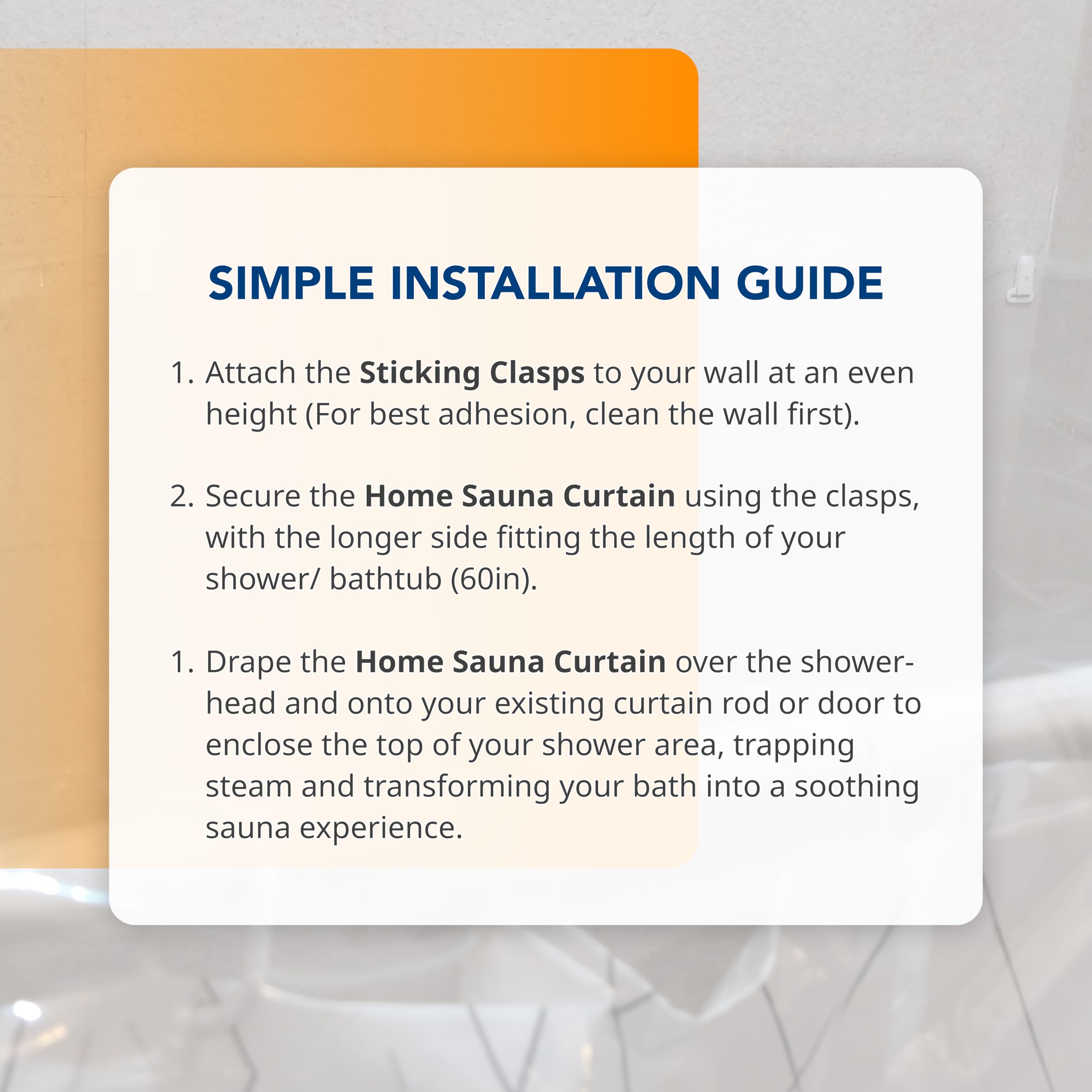 Home Sauna renter-friendly installation requires no permanent changes to your bathroom.