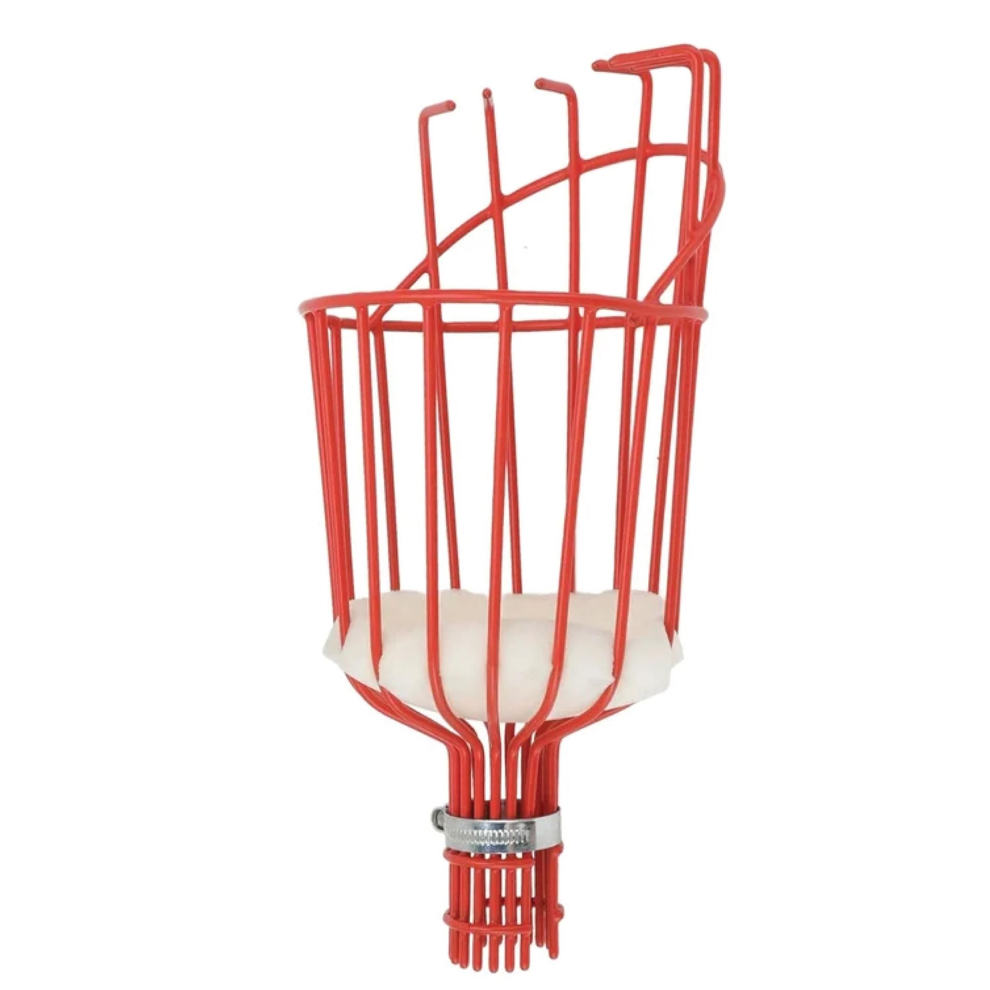 Home-X Fruit Picker Basket foam-lined basket cushions delicate fruit during harvest.