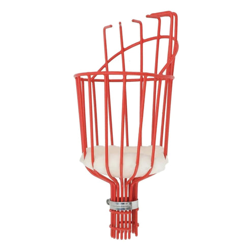 Home-X Fruit Picker Basket foam-lined basket cushions delicate fruit during harvest.
