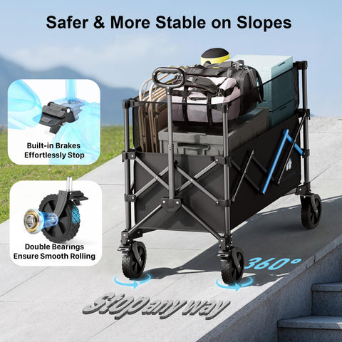 HOMBETTA versatile wagon ideal for garden, camping, and beach use