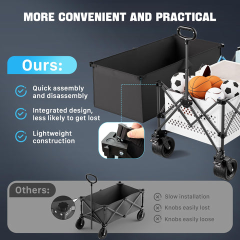 Homebetta XL wagon front brakes help you stop safely.