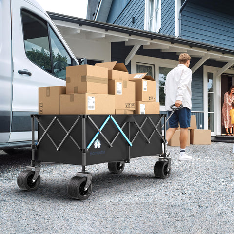 Homebetta XL wagon with washable fabric bag keeps your gear tidy.