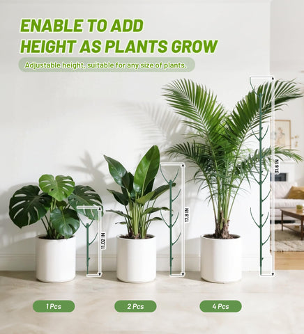 HOMEBROS clips attach firmly to stakes to secure stems without pinching.