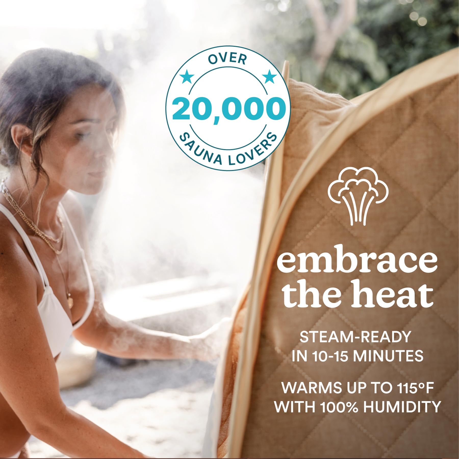 Homedics hose attachment delivers steady steam during your session.