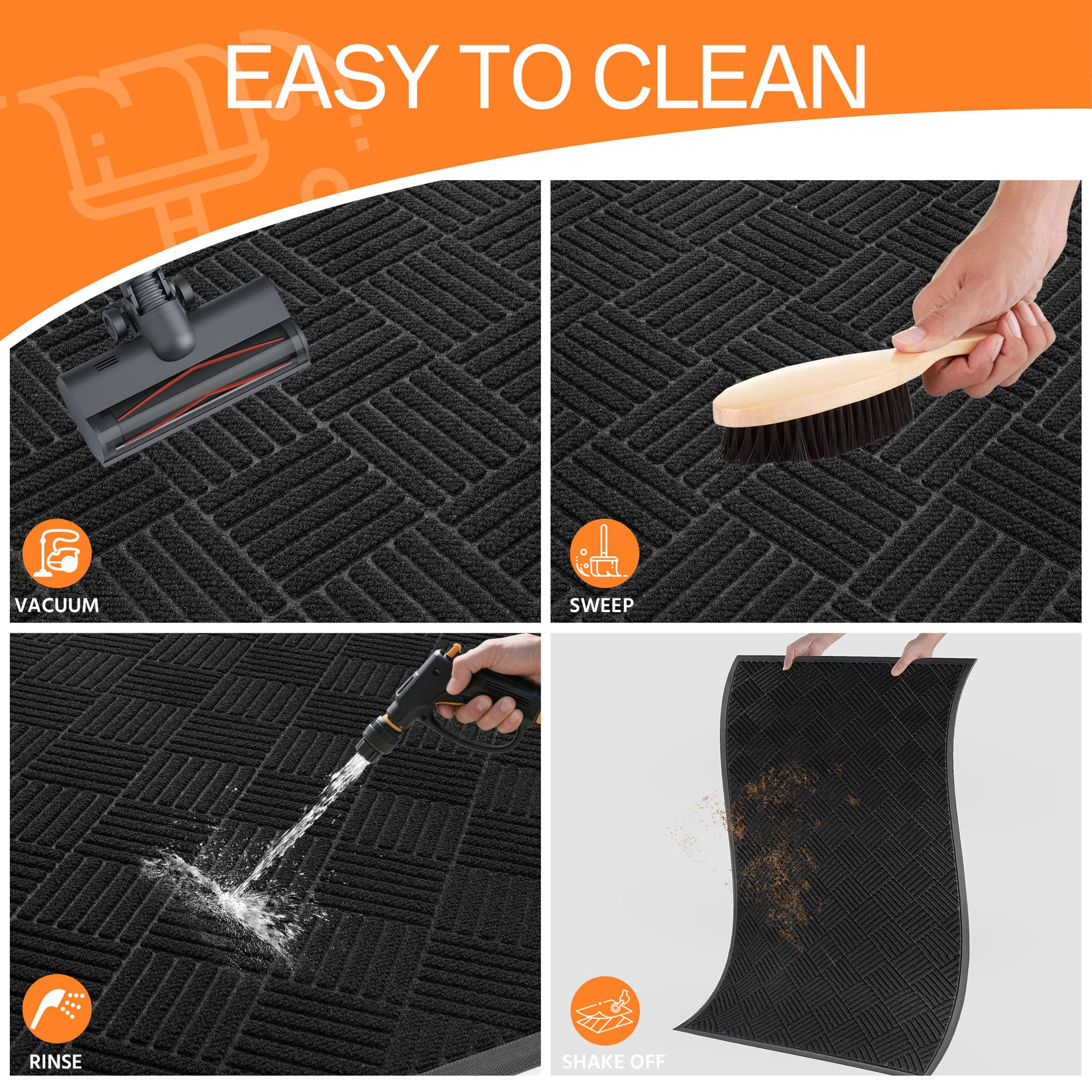 HOMEK versatile indoor-outdoor mat for home or office
