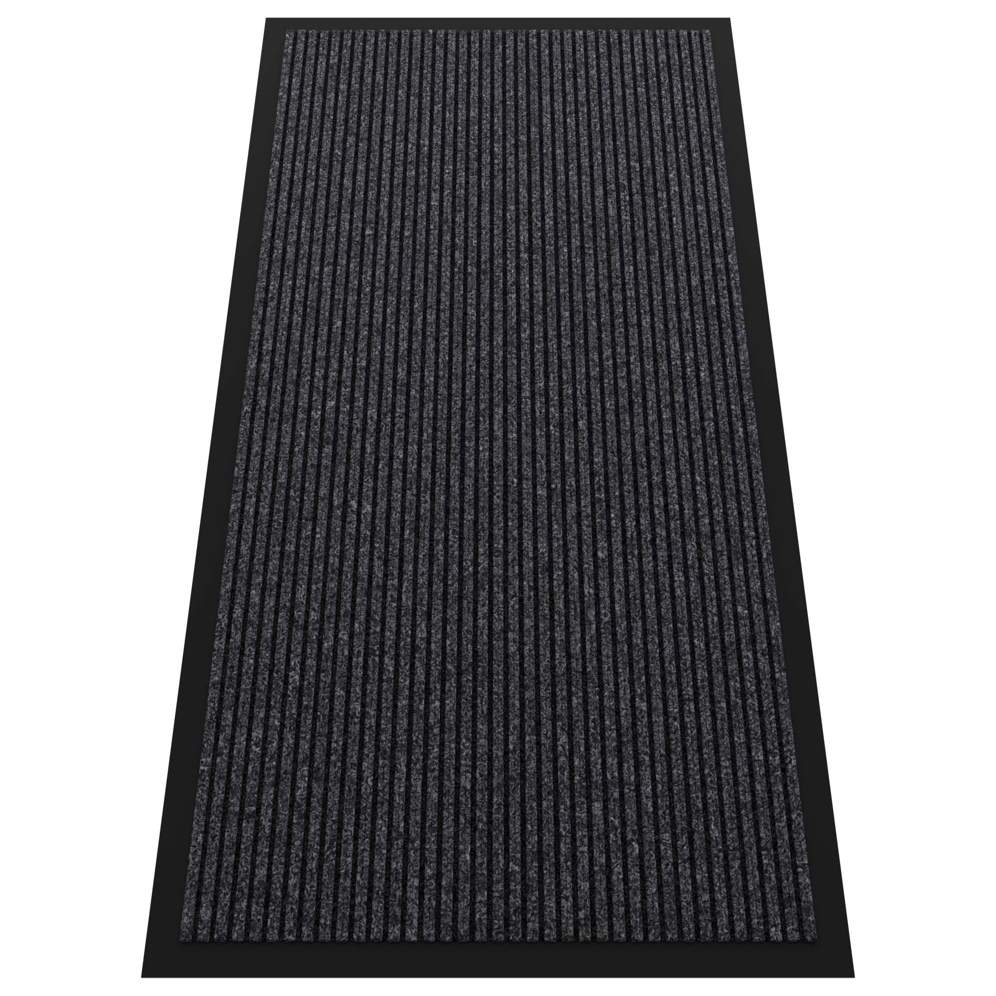 HOMEK door mat in grey 4x2 for indoor-outdoor use and dirt control