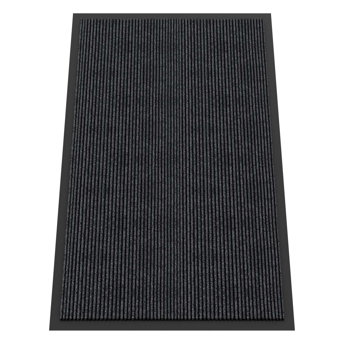 HOMEK door mat with deep grooves captures dirt and moisture at the entry.