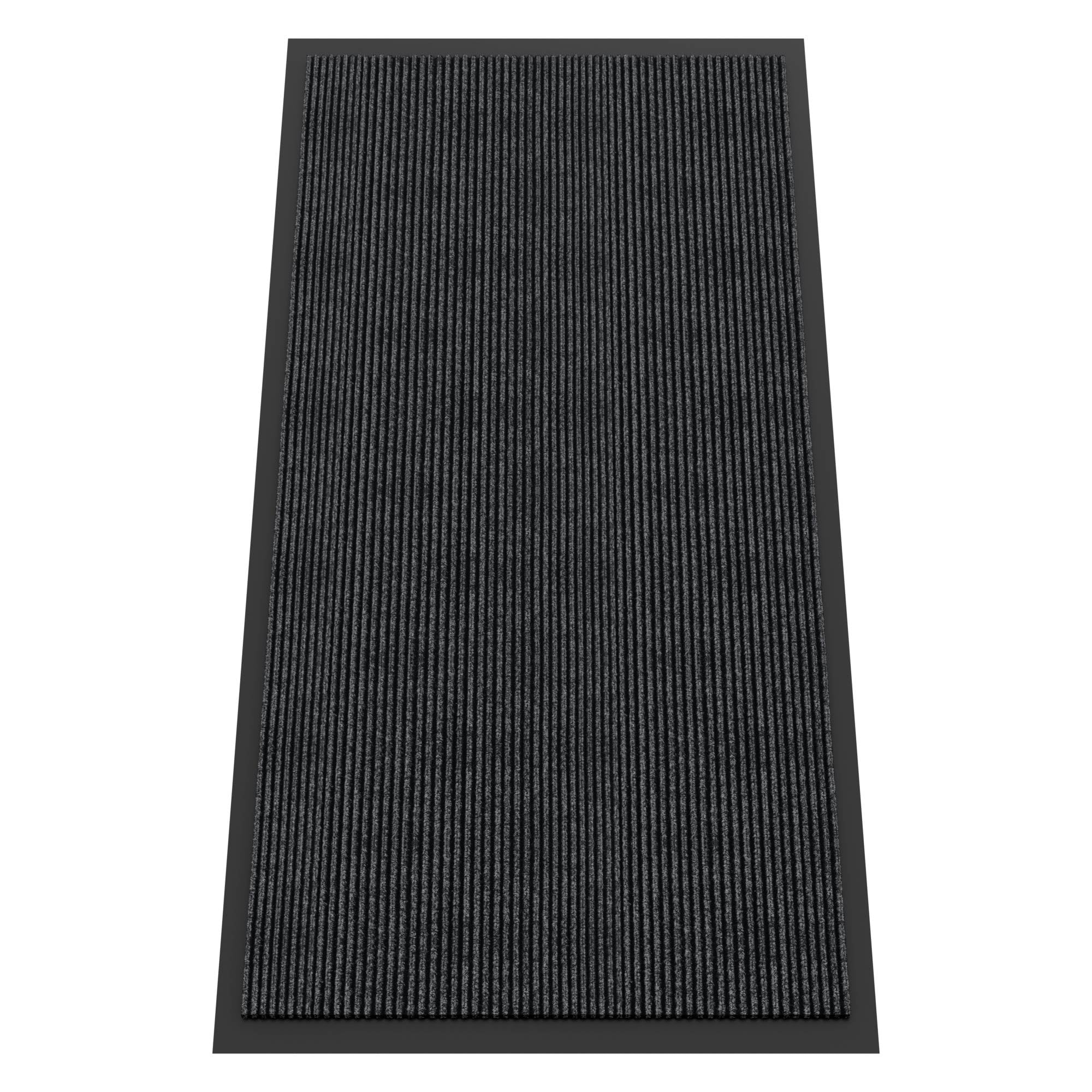 HOMEK indoor outdoor door mat demonstrates dirt capture for a cleaner entry.