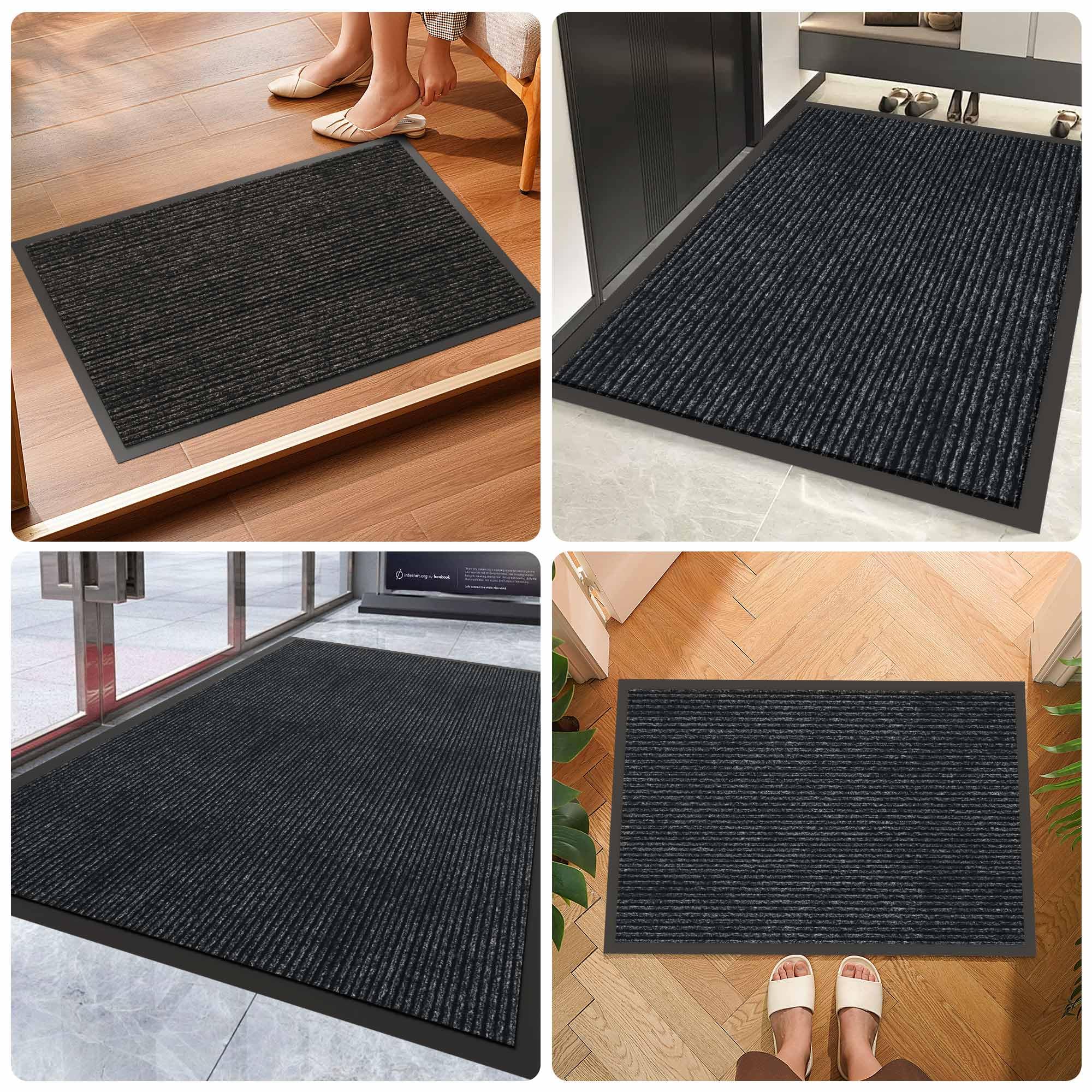 HOMEK door mat easy to clean with shake-off or hose wash