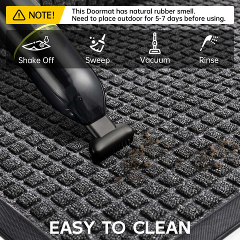 HOMEK doormat available in multiple sizes fits any entryway, from apartment doors to patios.