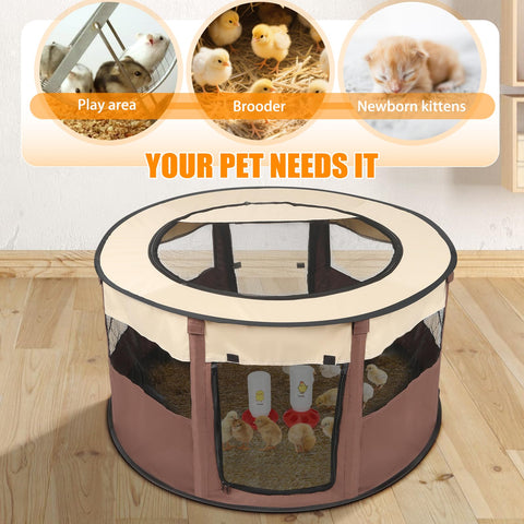 Homelfin Brooder with support rods helps quick setup