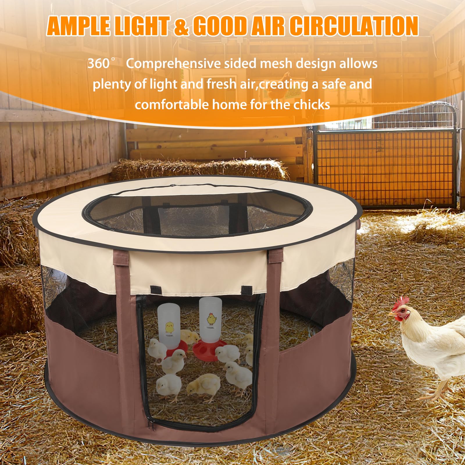 Homelfin Brooder includes water dispenser for easy hydration
