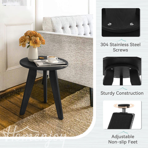 Homenjoy HDPS side table with plants showing versatile indoor use