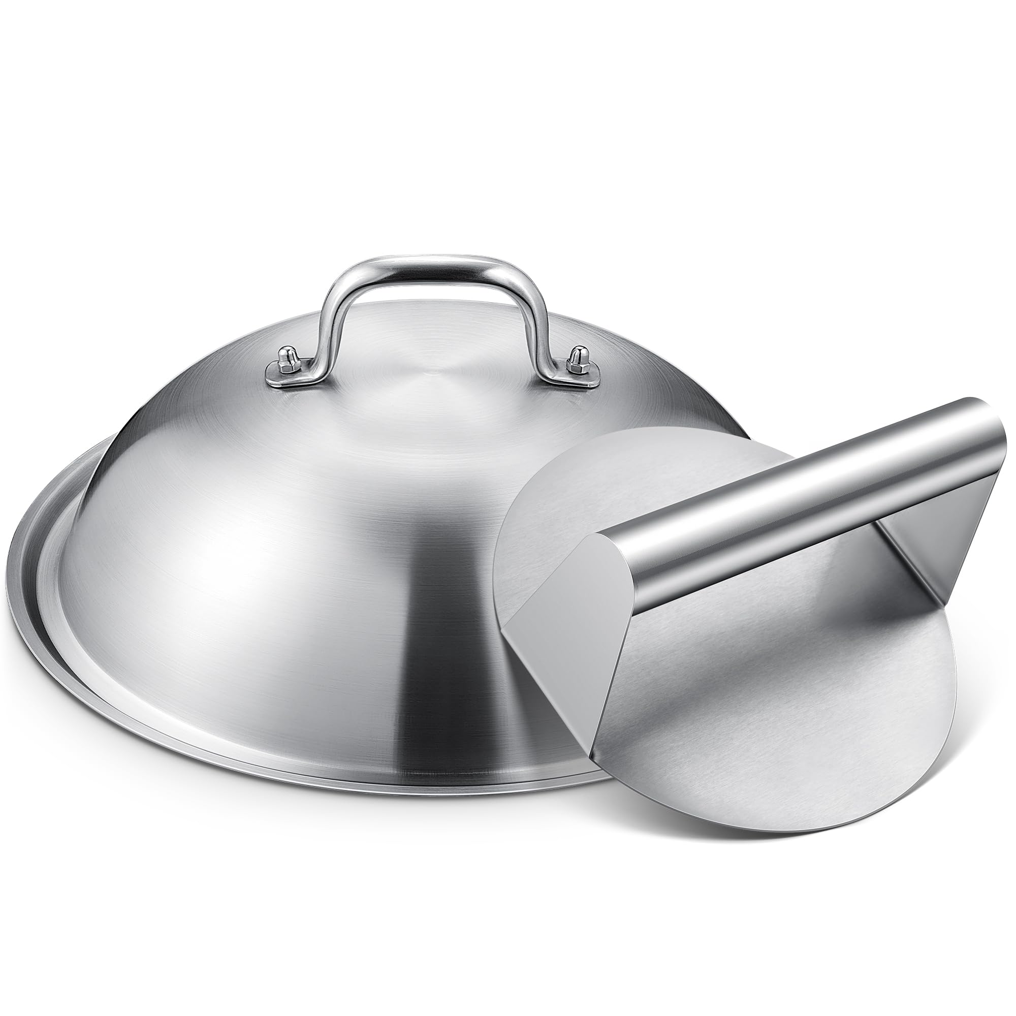 Homenote griddle dome cover 12.5 inches for even cooking on flat-top grills