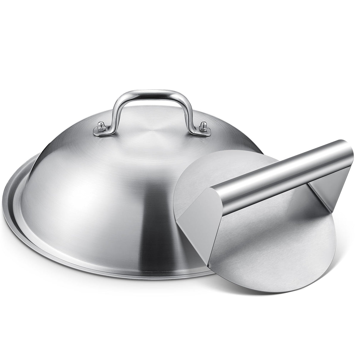 Homenote griddle dome cover 12.5 inches for even cooking on flat-top grills