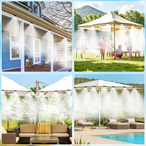 HOMENOTE tee fittings ensure leakproof misting system setup.