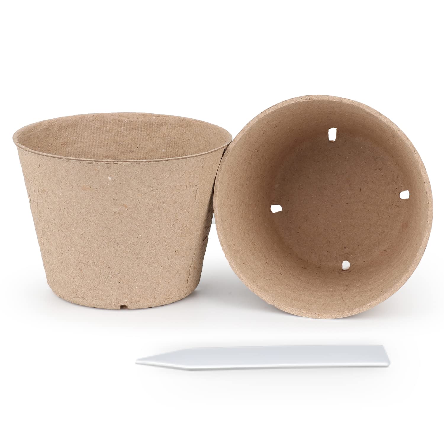 Homenote peat pots with drainage holes for proper moisture control