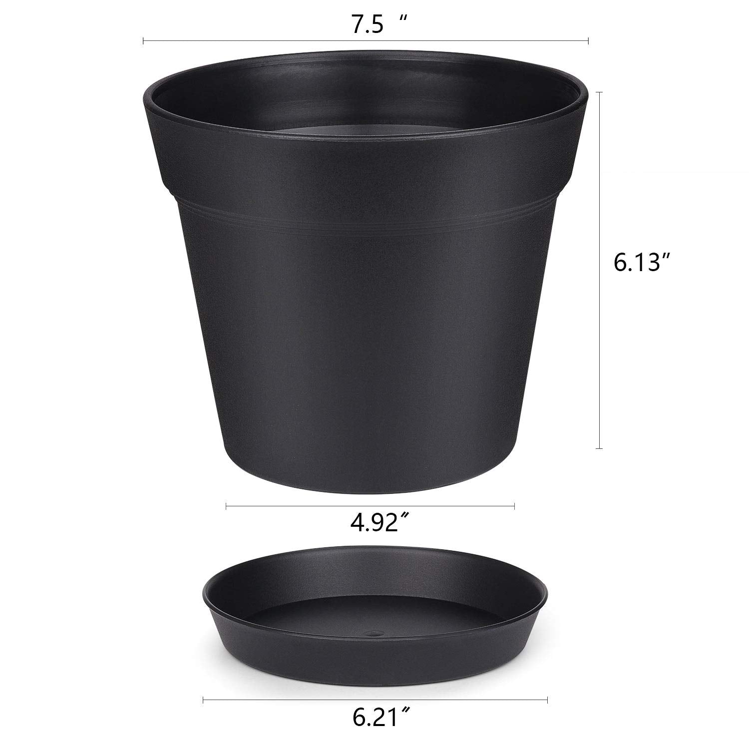 Homenote indoor plant pots displayed on desk, ideal for succulents and tropical foliage.