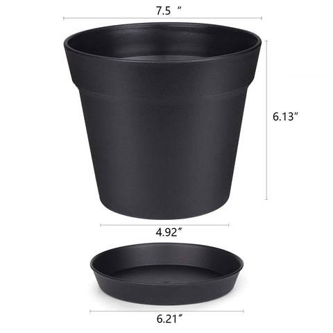 Homenote indoor plant pots displayed on desk, ideal for succulents and tropical foliage.