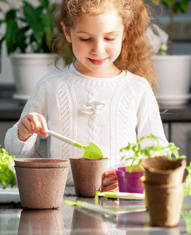 Homenote recycled pulp seed pots are breathable for healthy roots