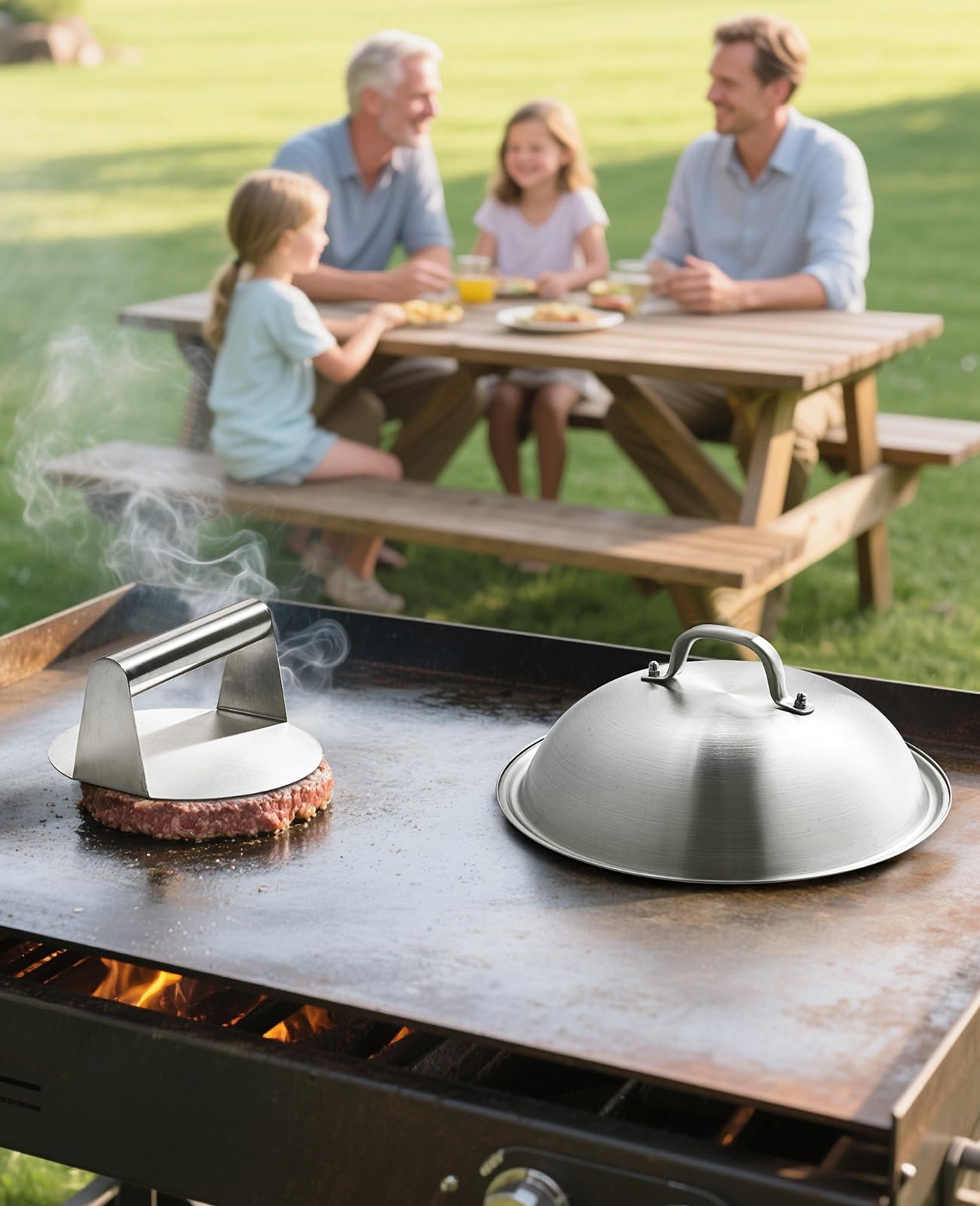 Homenote stainless steel dome close-up showing quality construction