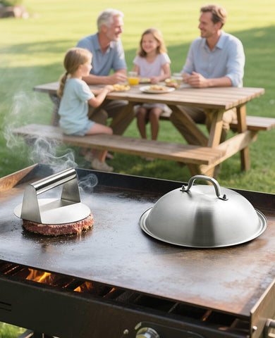 Homenote stainless steel dome close-up showing quality construction