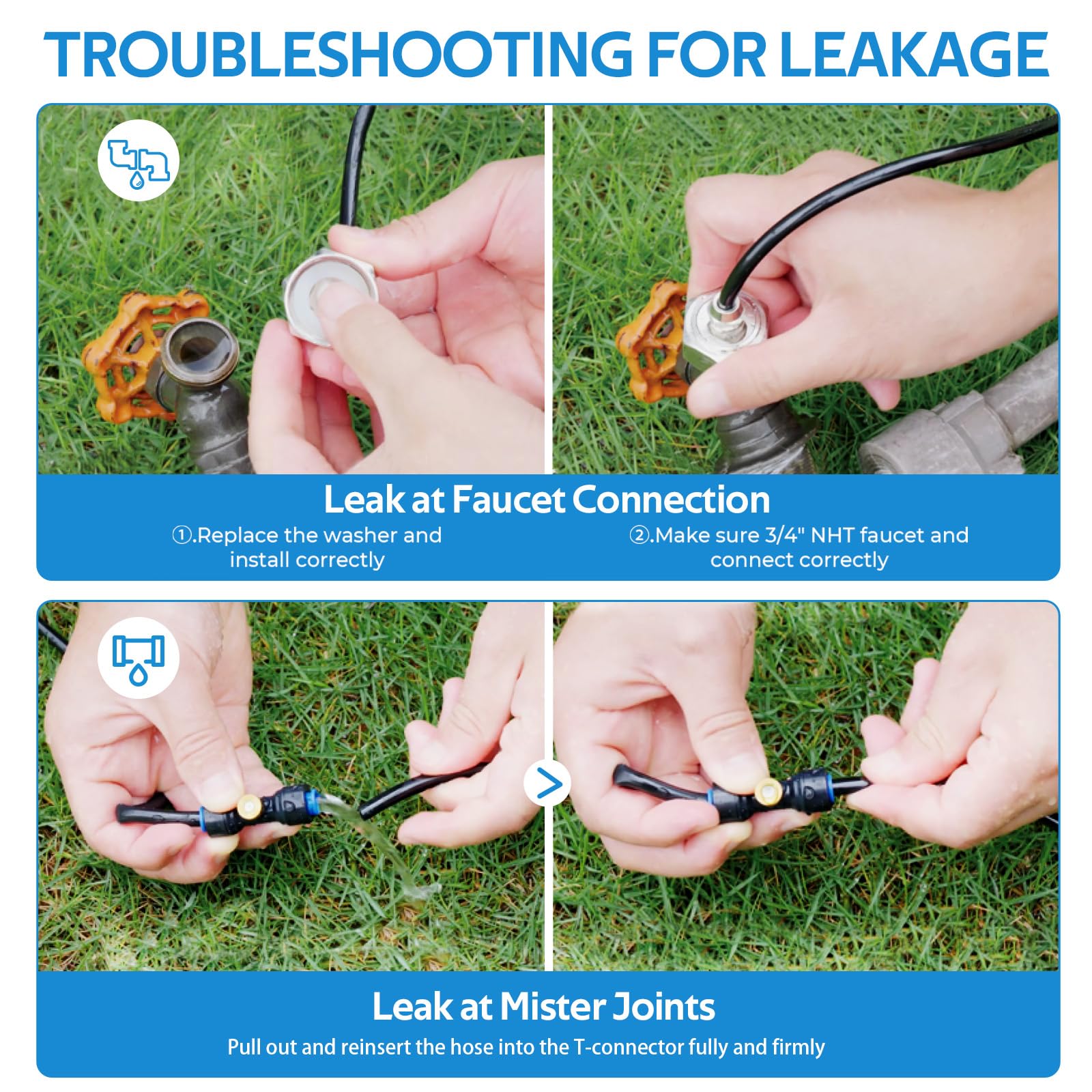 Homenote 59ft tubing resists heat for long outdoor use.