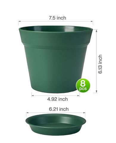Homenote 8-pack set suits indoor and outdoor plant displays.