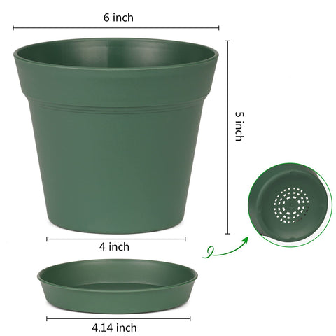 Homenote windowsill display with green pots for compact greenery