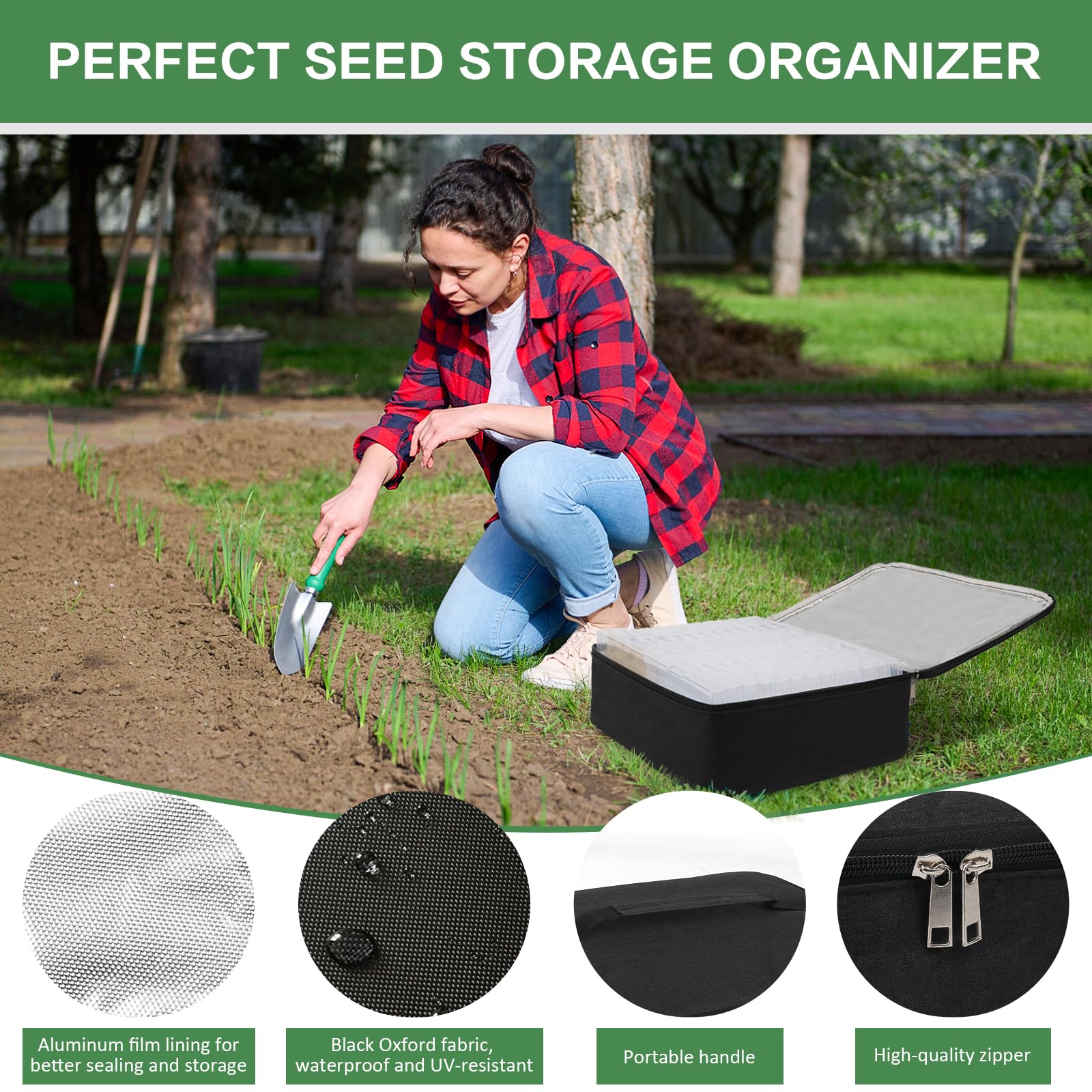 HomePekite 26 clear seed containers shown for easy variety viewing.