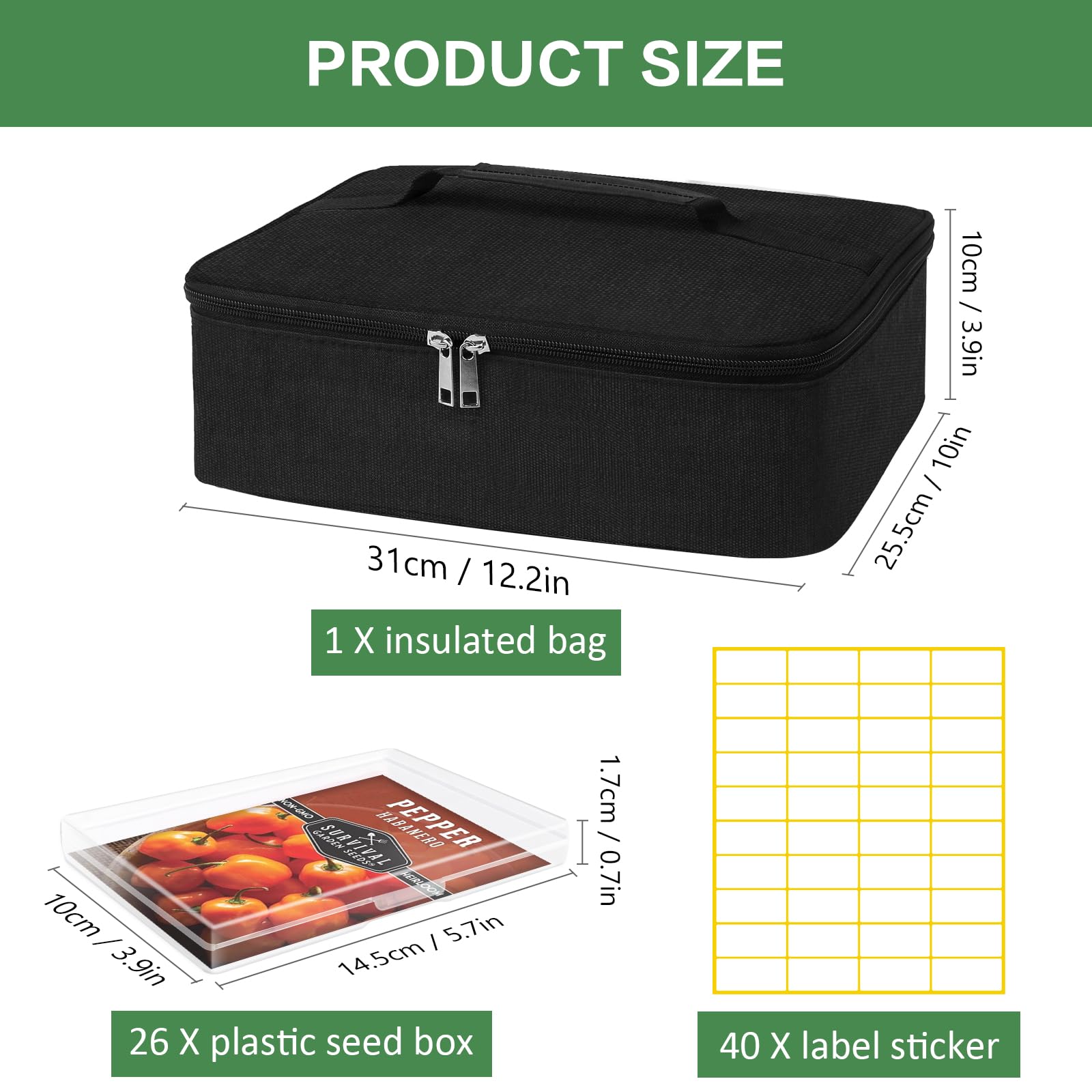 HomePekite compact seed organizer fits neatly in small spaces.