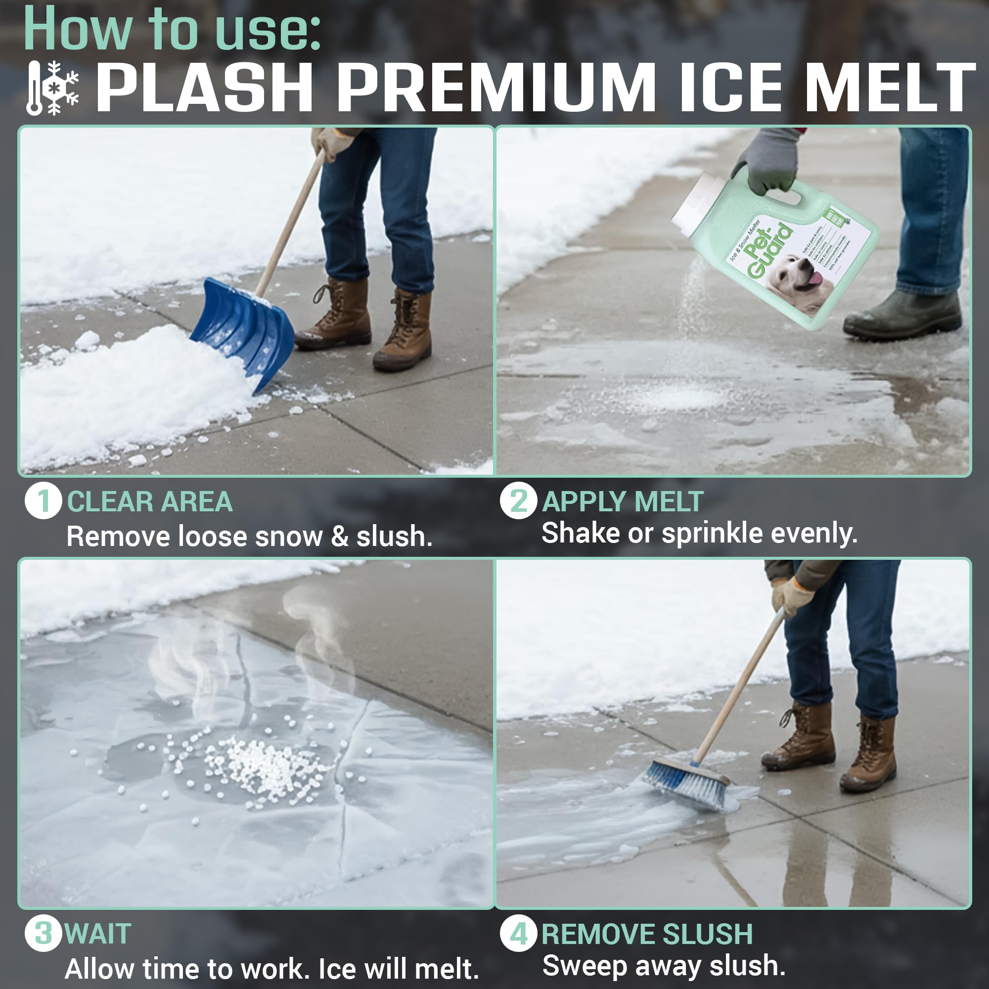 Homestand Market low-residue blend leaves less residue on entryways.