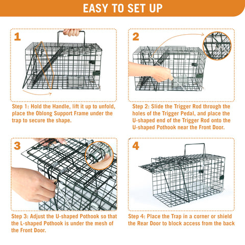 HOMESTEAD 1in mesh detail highlights size suitability and secure captures.