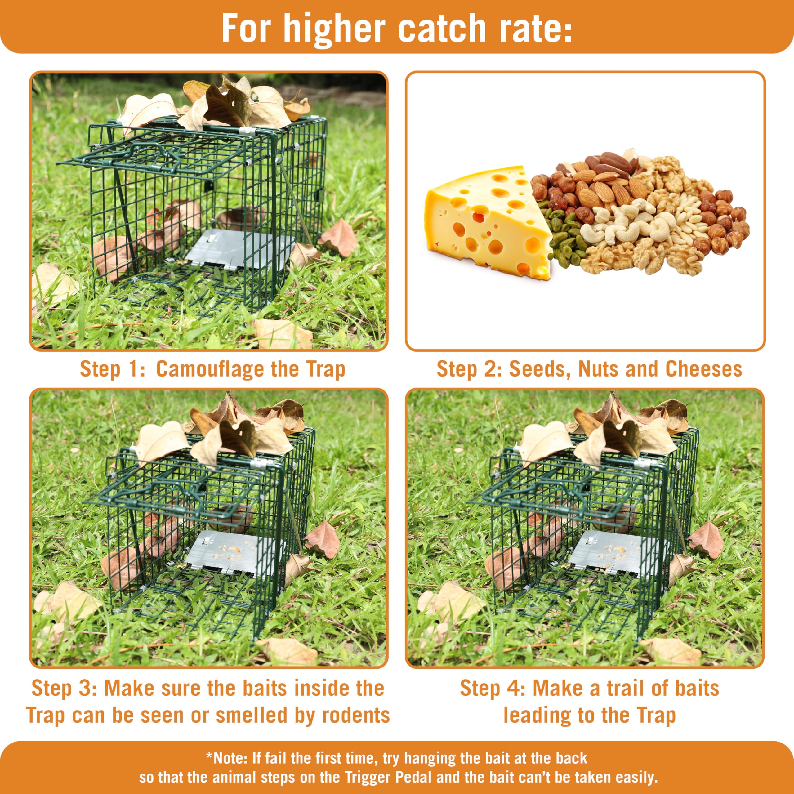 HOMESTEAD Smooth interior edges protect animals during catch-and-release.