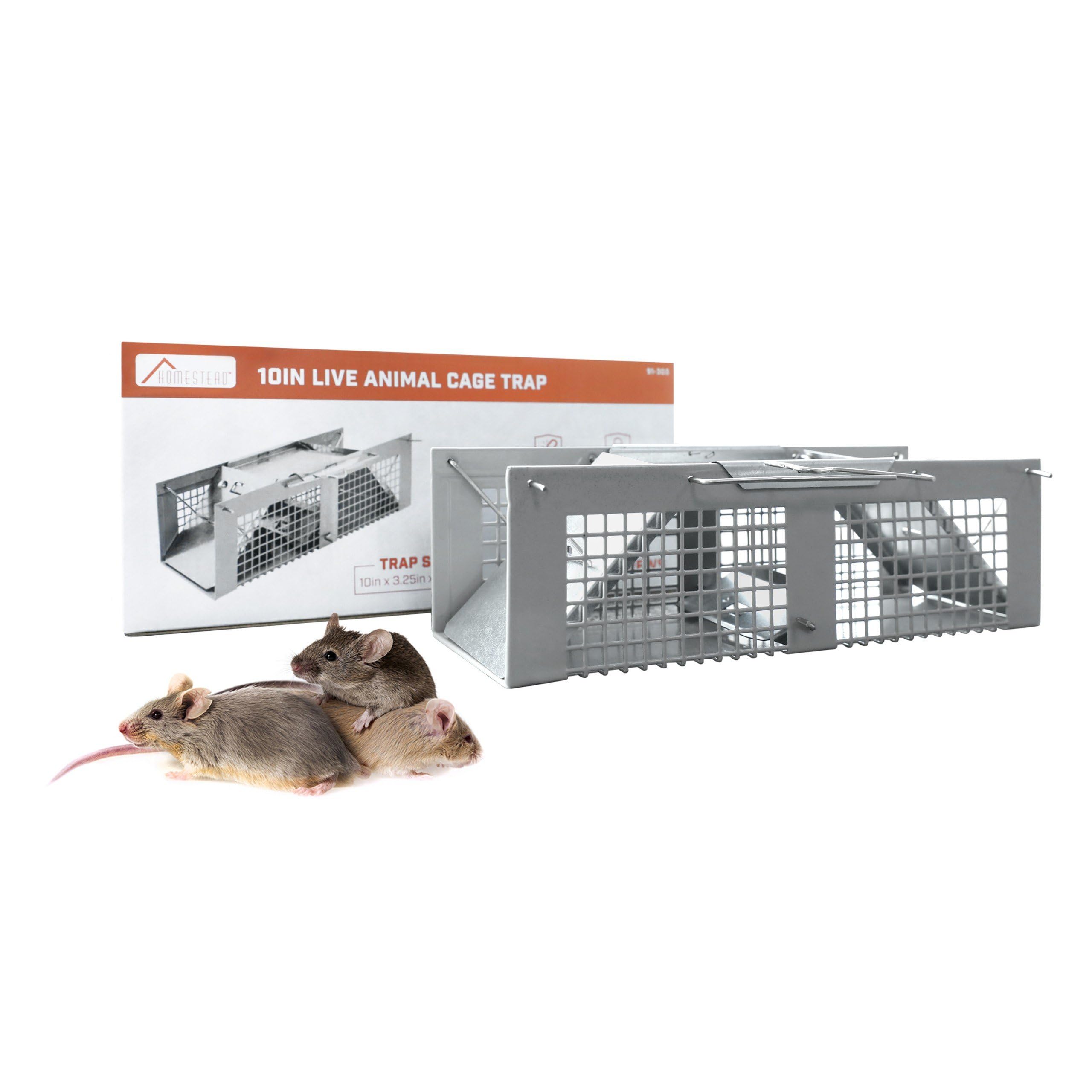 HOMESTEAD No Kill Mouse Trap front view, humane live capture design for mice.