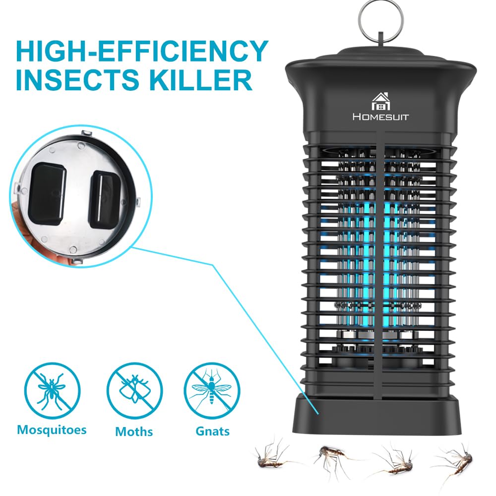 Homesuit Bug Zapper indoors near the kitchen area helps reduce mosquitoes.