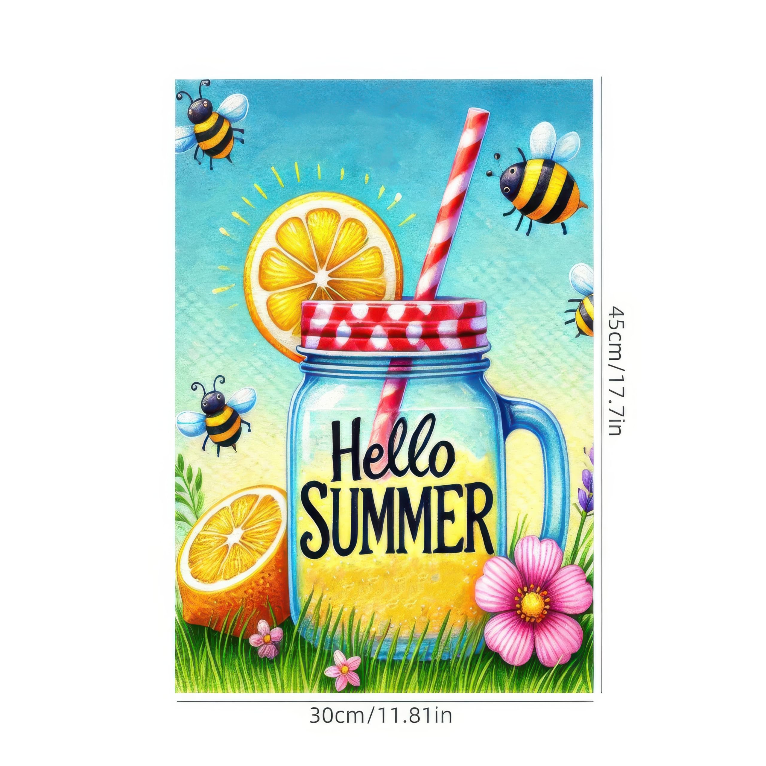HOMETITUTE BlissYard Hello Summer flag versatile garden decor for outdoor spaces