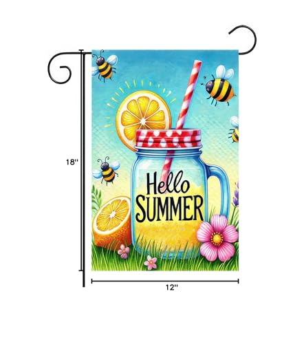 HOMETITUTE BlissYard Hello Summer flag a thoughtful gift for summer celebrations
