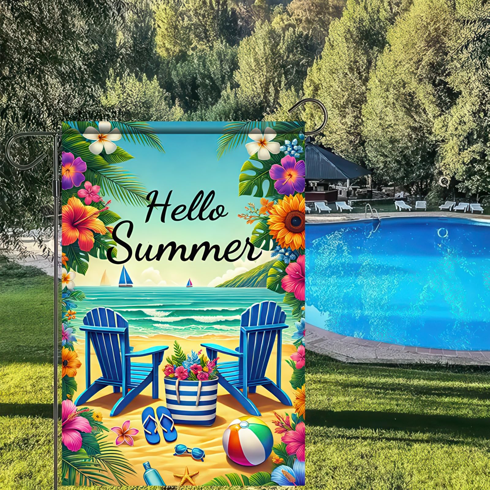 HOMETITUTE BlissYard fabric resists fading and stays durable for seasonal use
