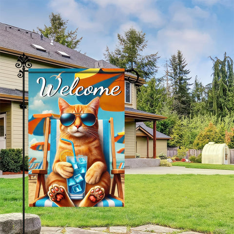 HOMETITUTE BlissYard flag made of weatherproof polyester, durable for year-round outdoor use.